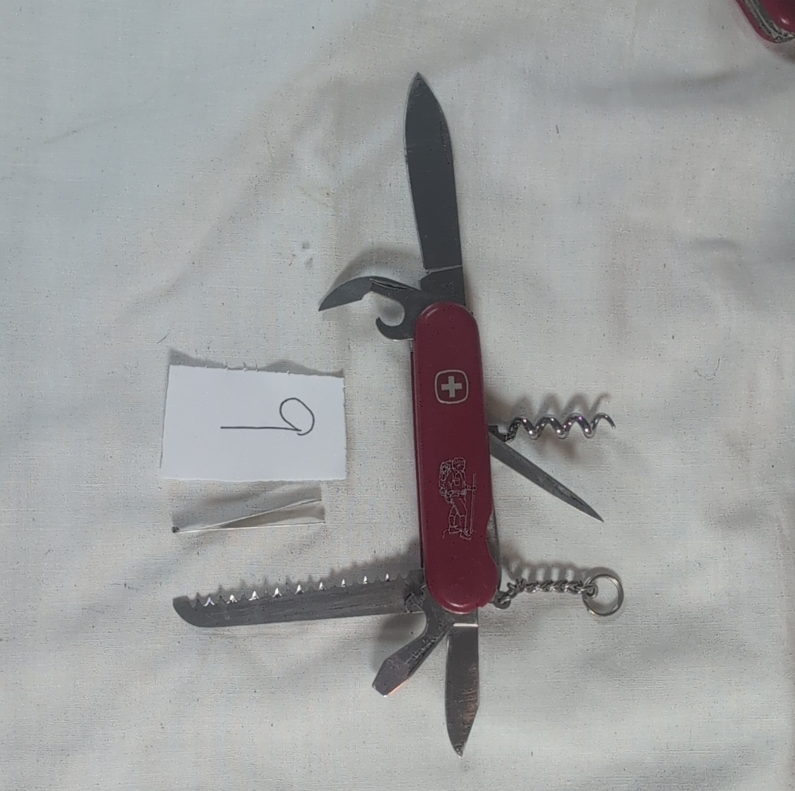 Wenger Backpacker II 85mm Multi-Tool 7 Tools Knife Saw Bottle Opener Corkscrew
