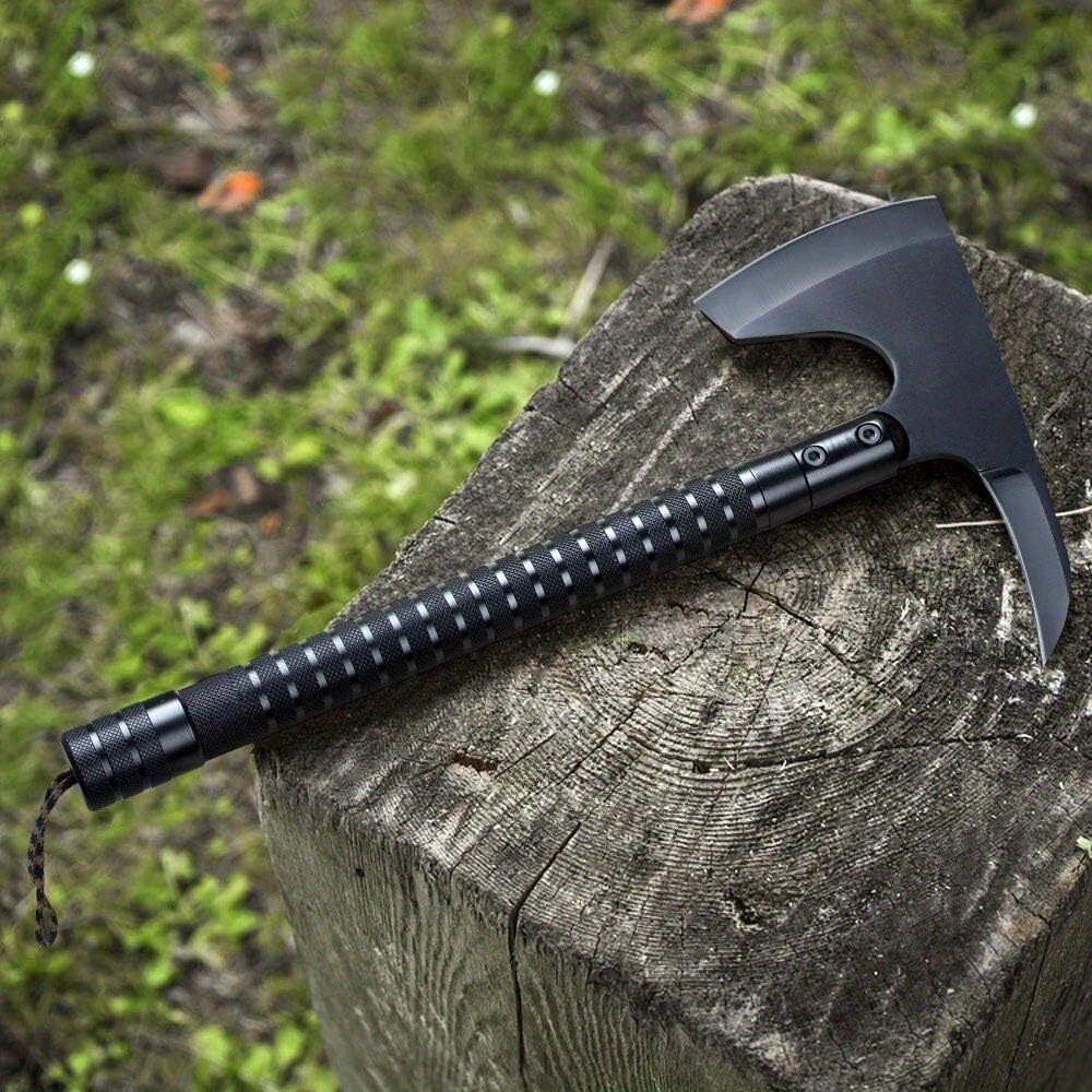 Portable Stainless Steel Tactical Survival Axe with Fire Starter Survival Kit