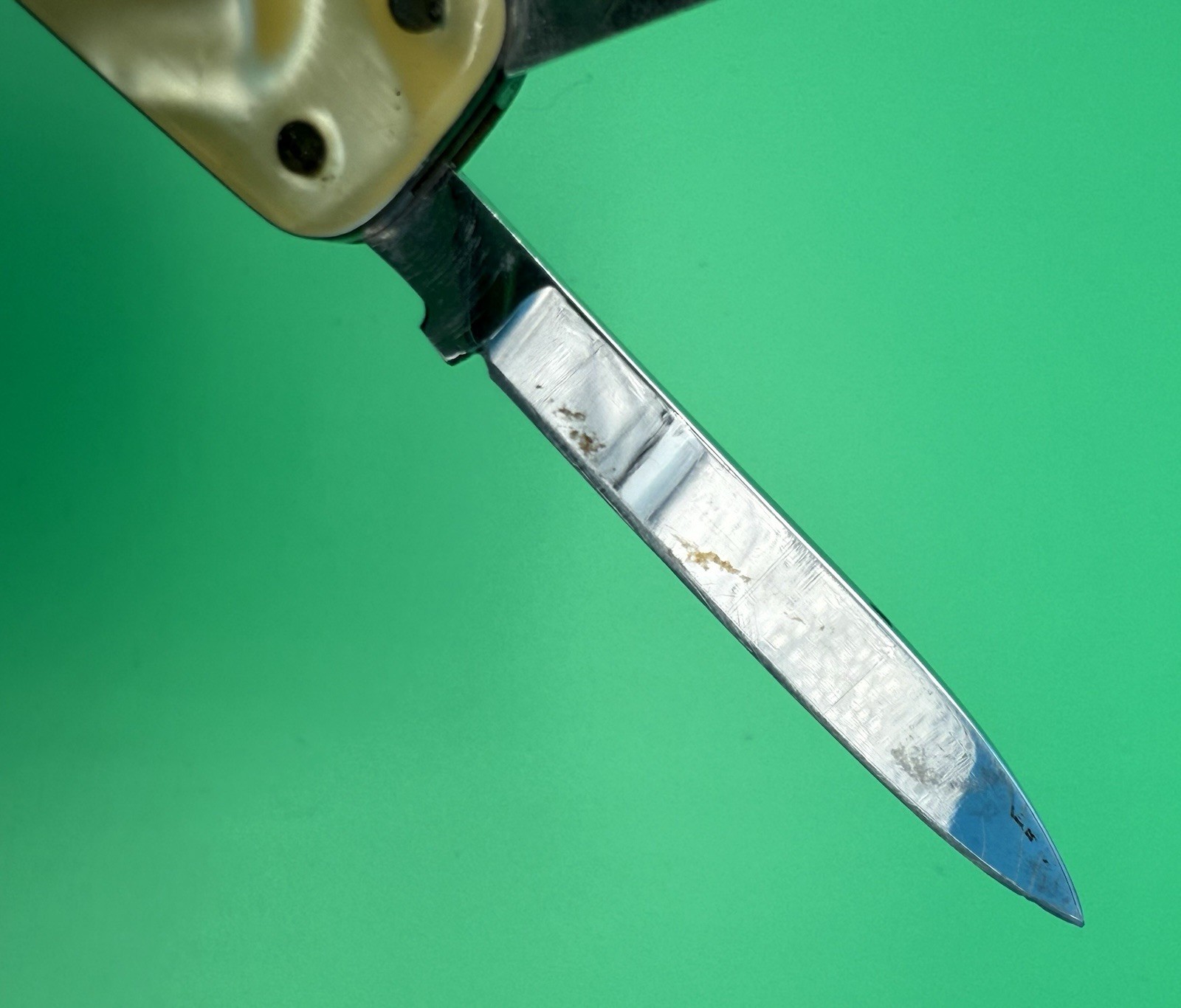 CEM-Maniago Vintage Stainless Steel Folding Knife 4 Tools with Alligator Sheath