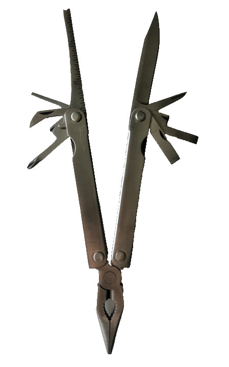 Multi tool Folding Pocket Tool featuring Pliers, wire cutter and 8 other tools