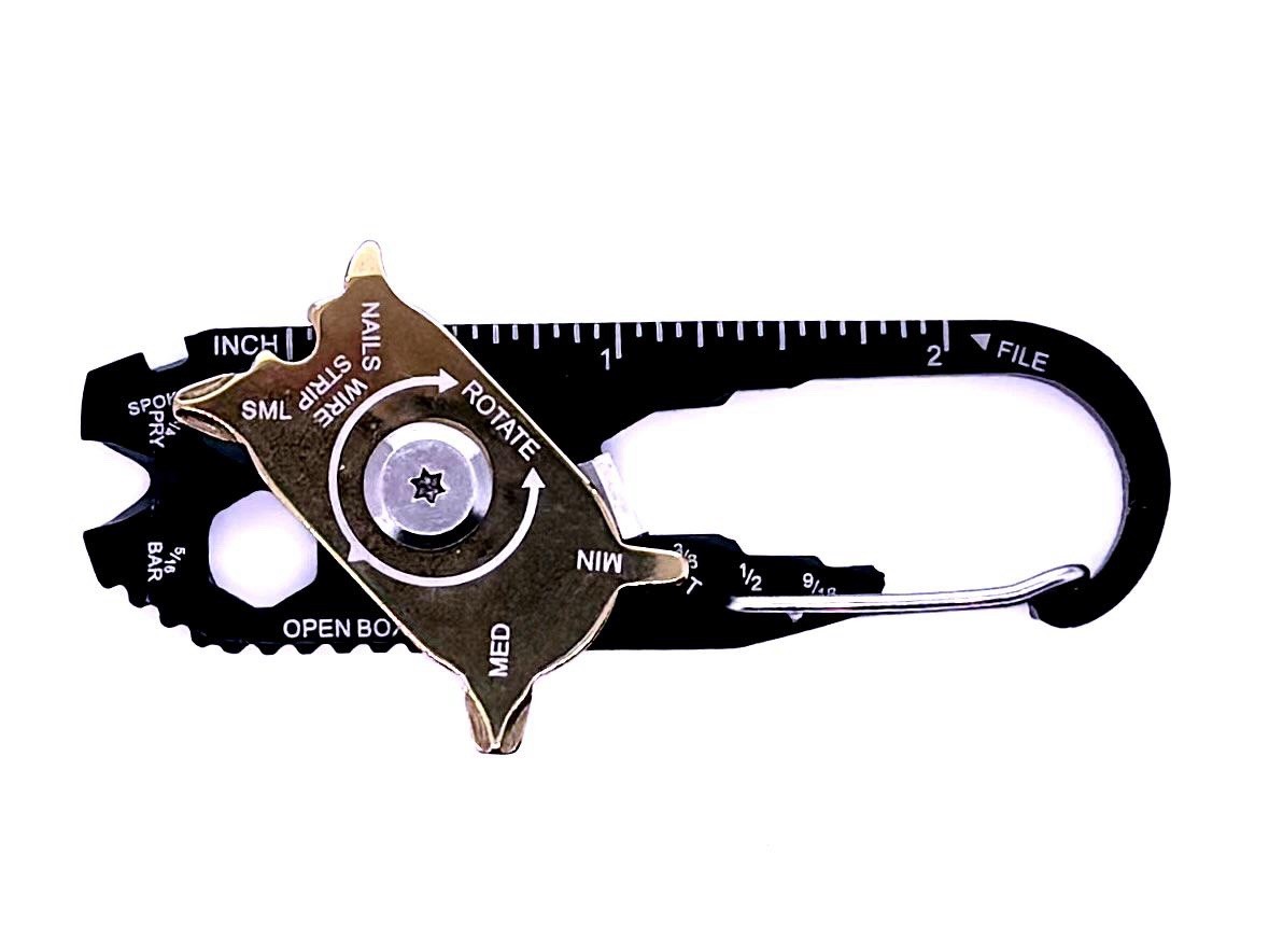 20 In 1 Screwdriver Wrench Keychain Stainless Steel Mini Pocket Multi Tool