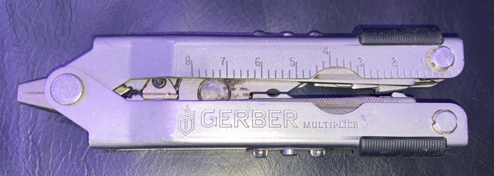 Gerber Silver Stainless Steel Multiplier w/ 12 Multi-Tools Needle Nose Pliers