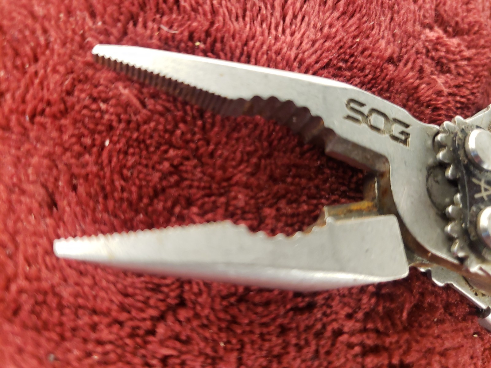 SOG PL1001-CP Stonewash PowerLitre Multi-Tool w/17 Tools corkscrew