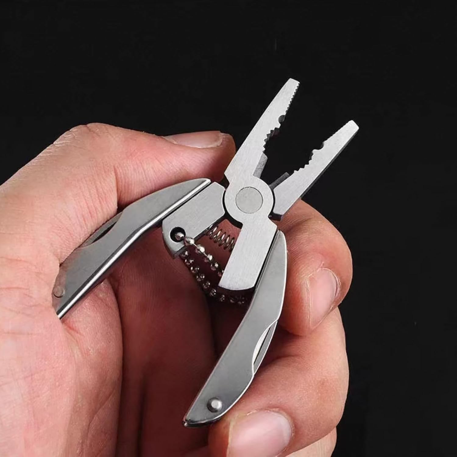 Pocket Multi Tool Pliers Mini Folding Key Chain Fishing Camping Small Pliers Lot