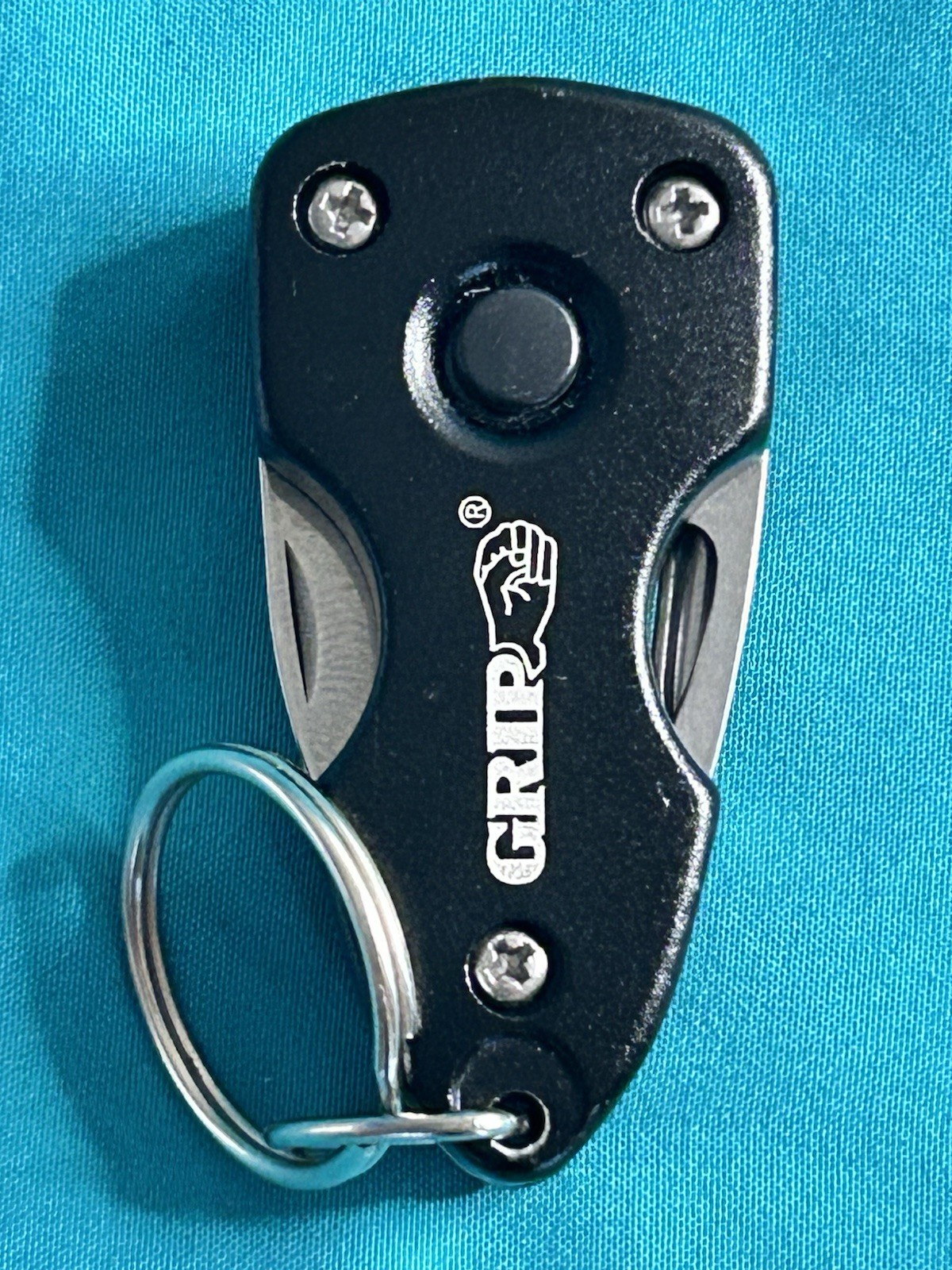 Lot of 2 Keychain Multi-Tools GRIP 6-in-1 LED Torch Tool Micro Folding Pliers