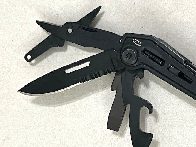 Flissa Multitool Plier Black FOLDING Pocket Tools WITH Sheath – Excellent