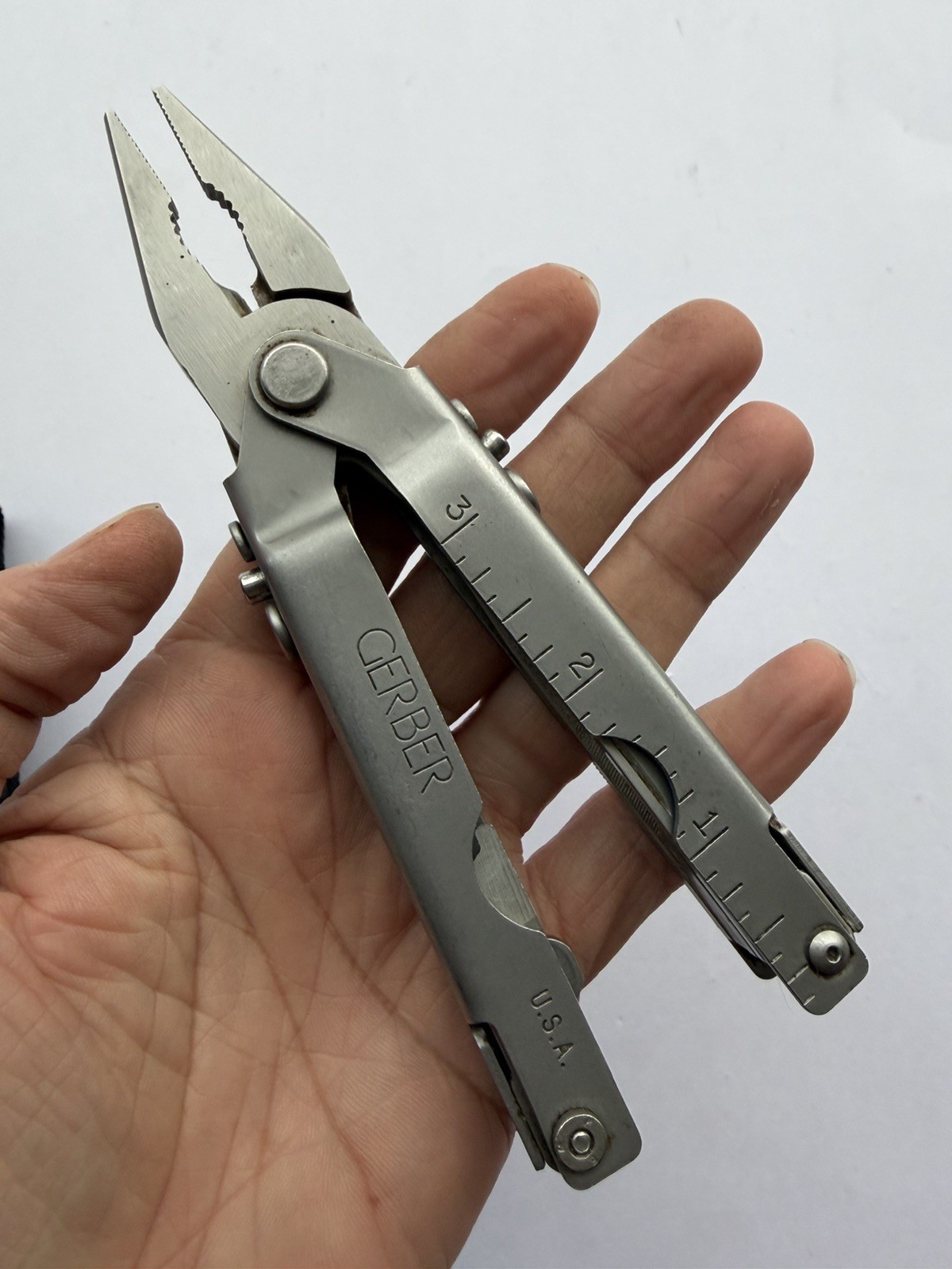 VINTAGE 1990s GERBER USA MP500 ORIGINAL NEEDLE NOSE PLIER MULTITOOL IN NEW POUCH