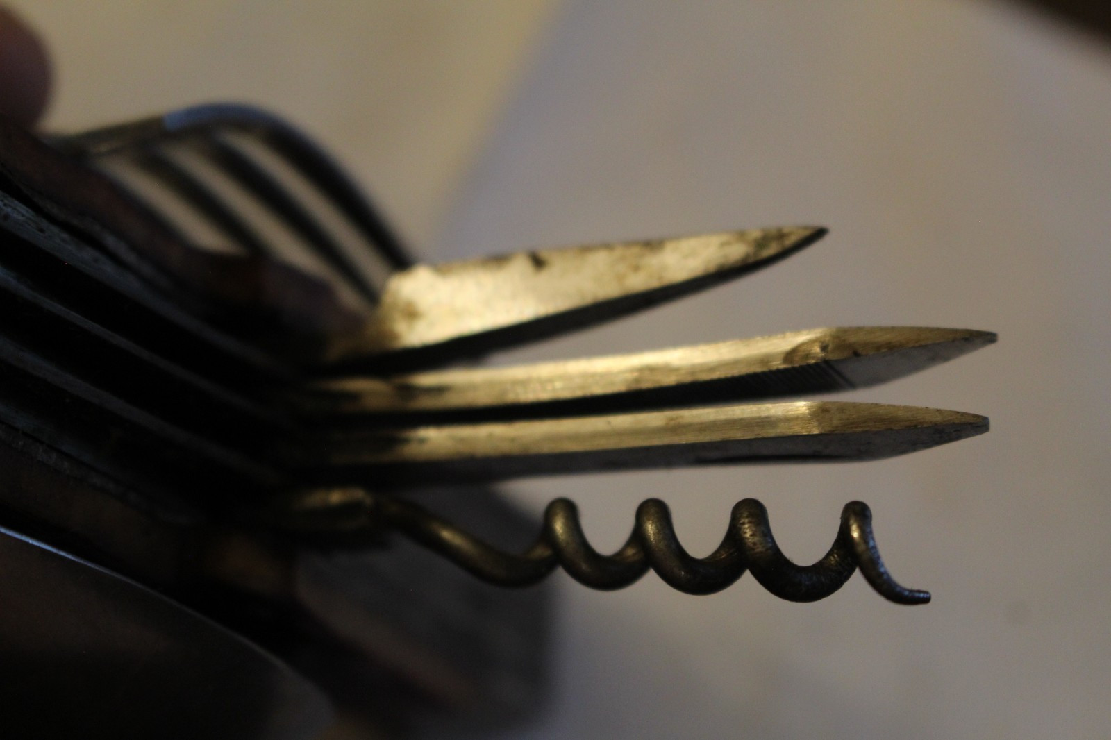 Hi-Test Multi Purpose Camping Knife with Several Attachments-Spoon-Fork-Tools