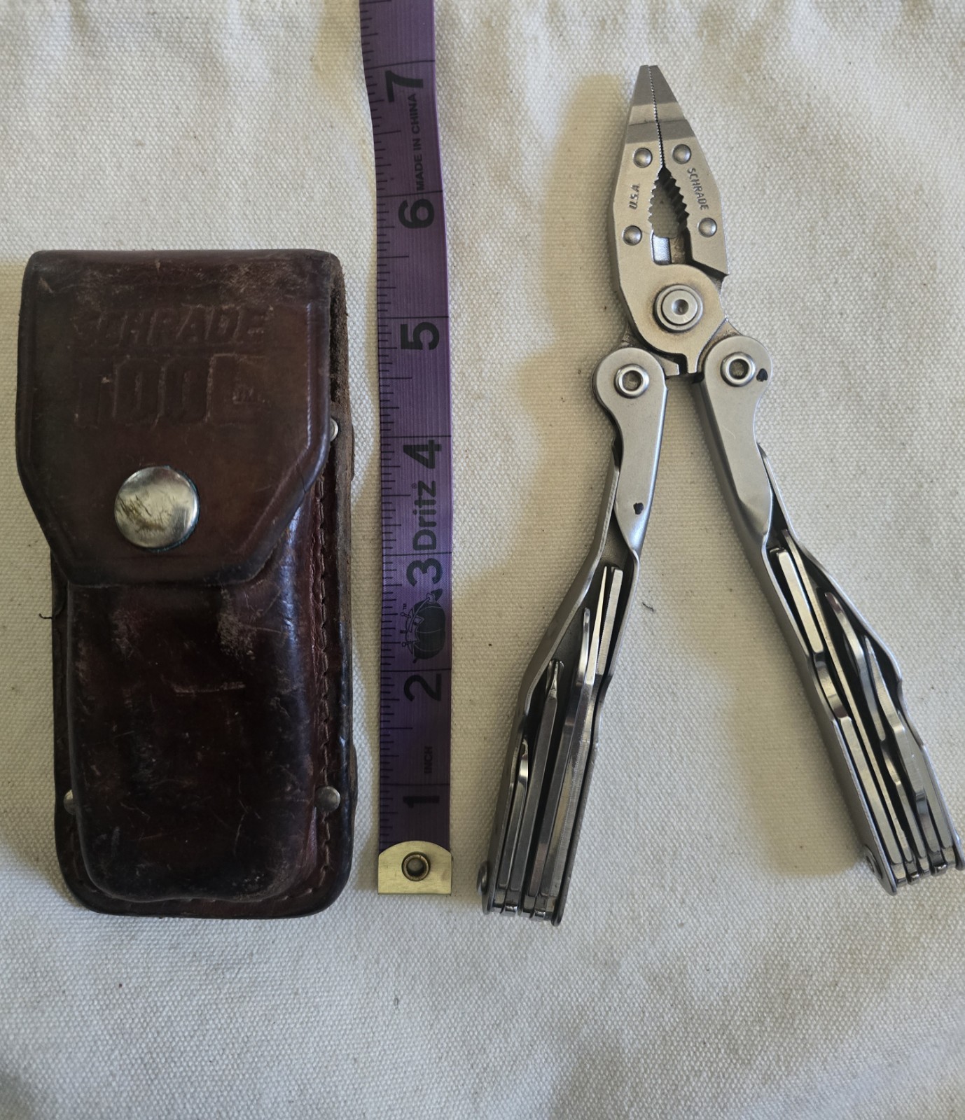 Schrade Tough Tool Sheath & Multi Tools/knives Pliers Made In USA
