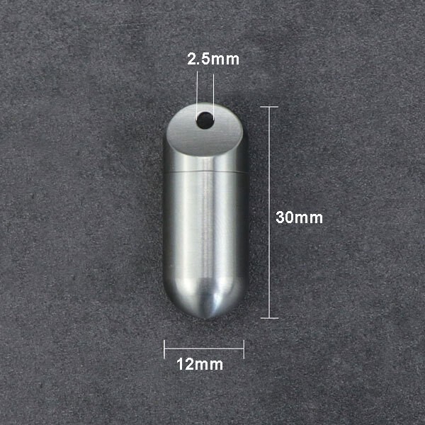 EDC Outdoor Waterproof Box Portable Pendant Key Chain Seal Storage Container Box