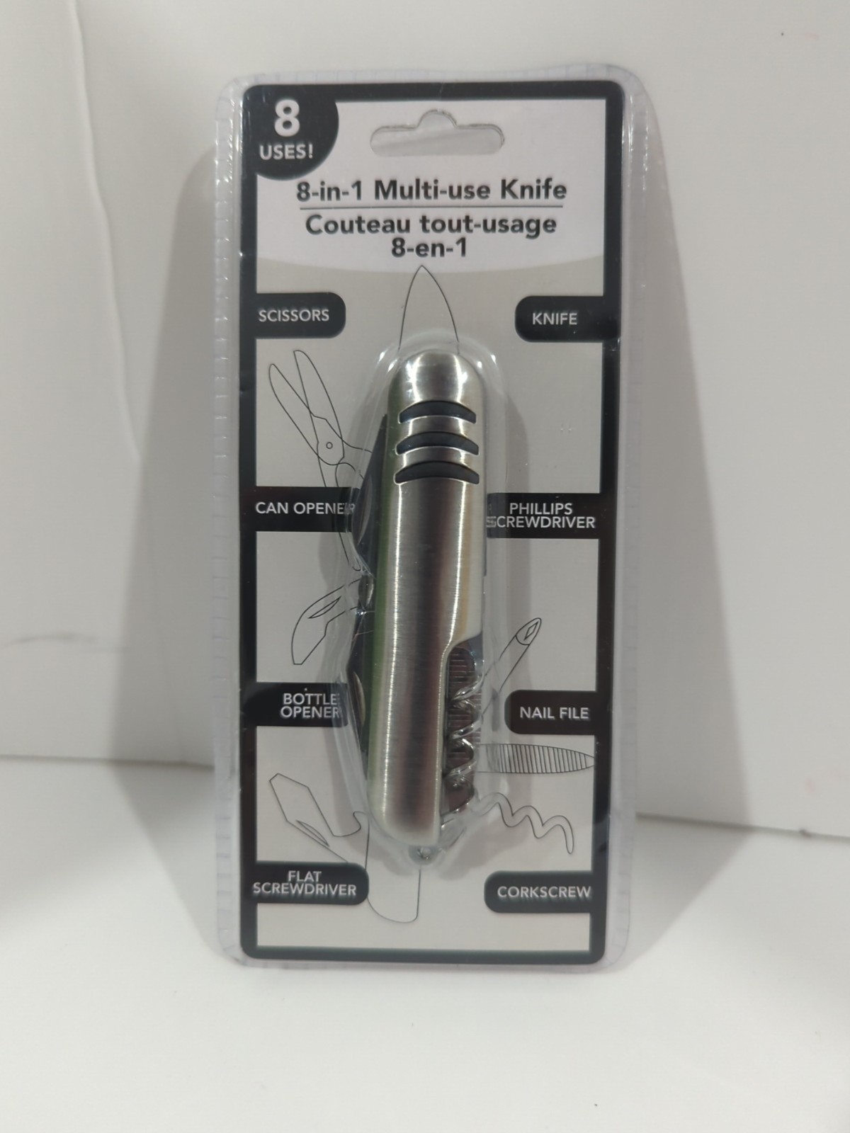 TOOL BENCH 8-IN-1 MULTI USE KNIFE HARDWARE MULTI TOOLS NEW FREE SHIPPING