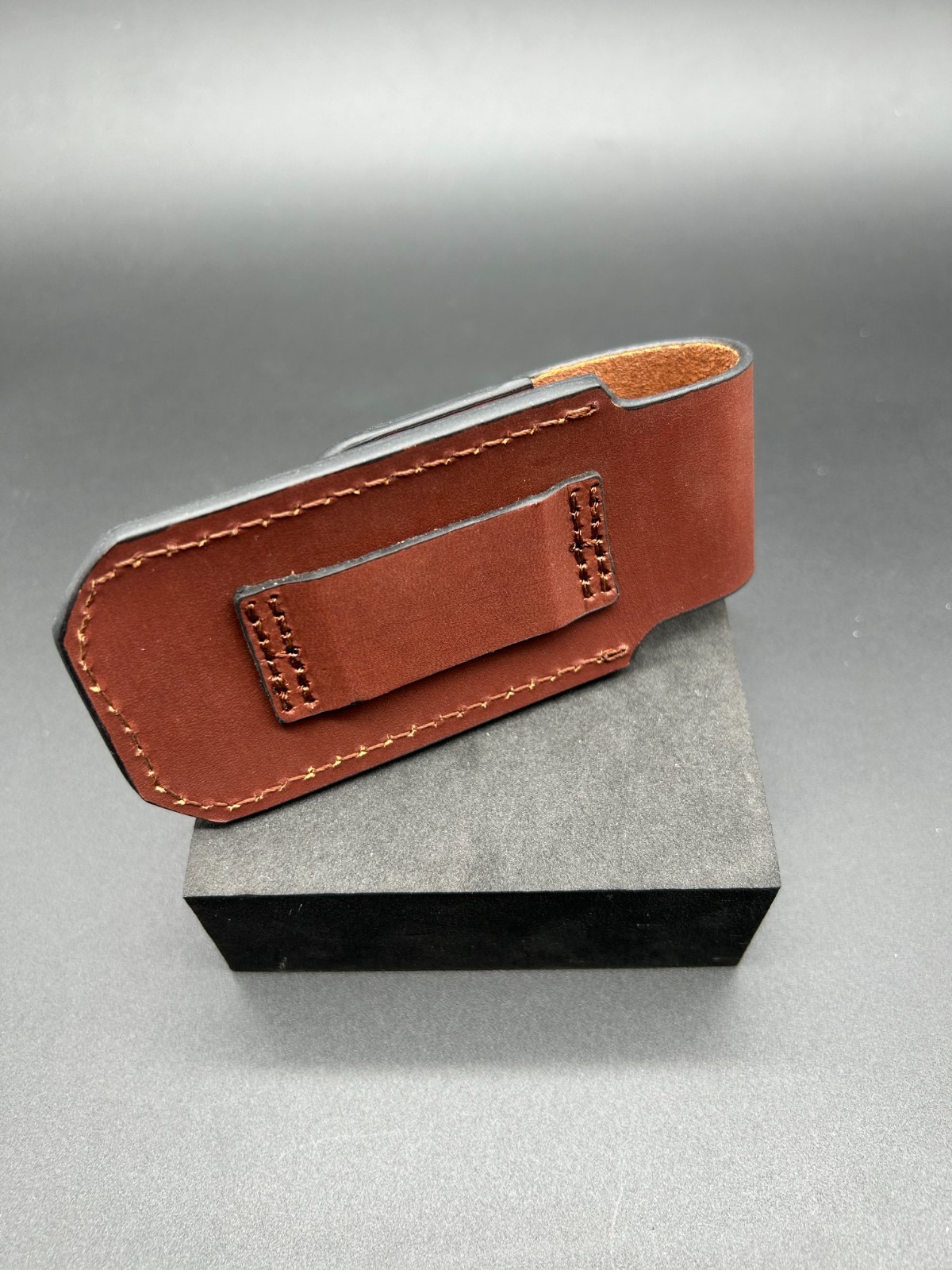 Handmade 4in Leather Sheath Belt Holster for Leatherman Multitool Aftermarket