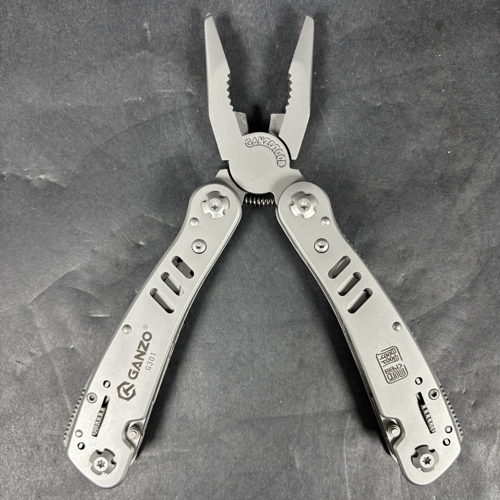 Vintage Ganzo G301 Multi Tool Plier Kit With Sheath & Box