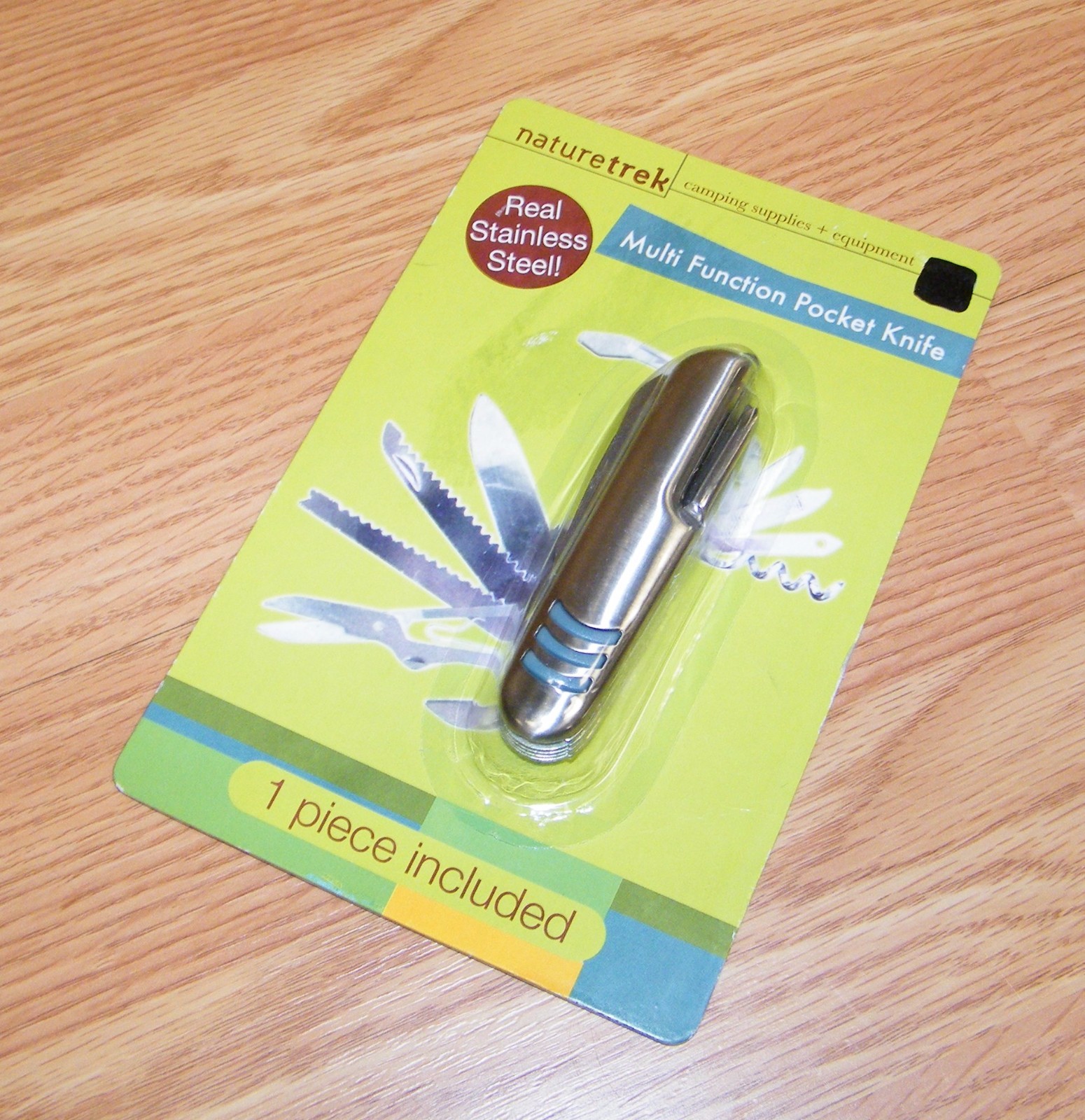 Naturetrek Camping Supplies Multi Function Stainless Steel Pocket Knife **NEW**
