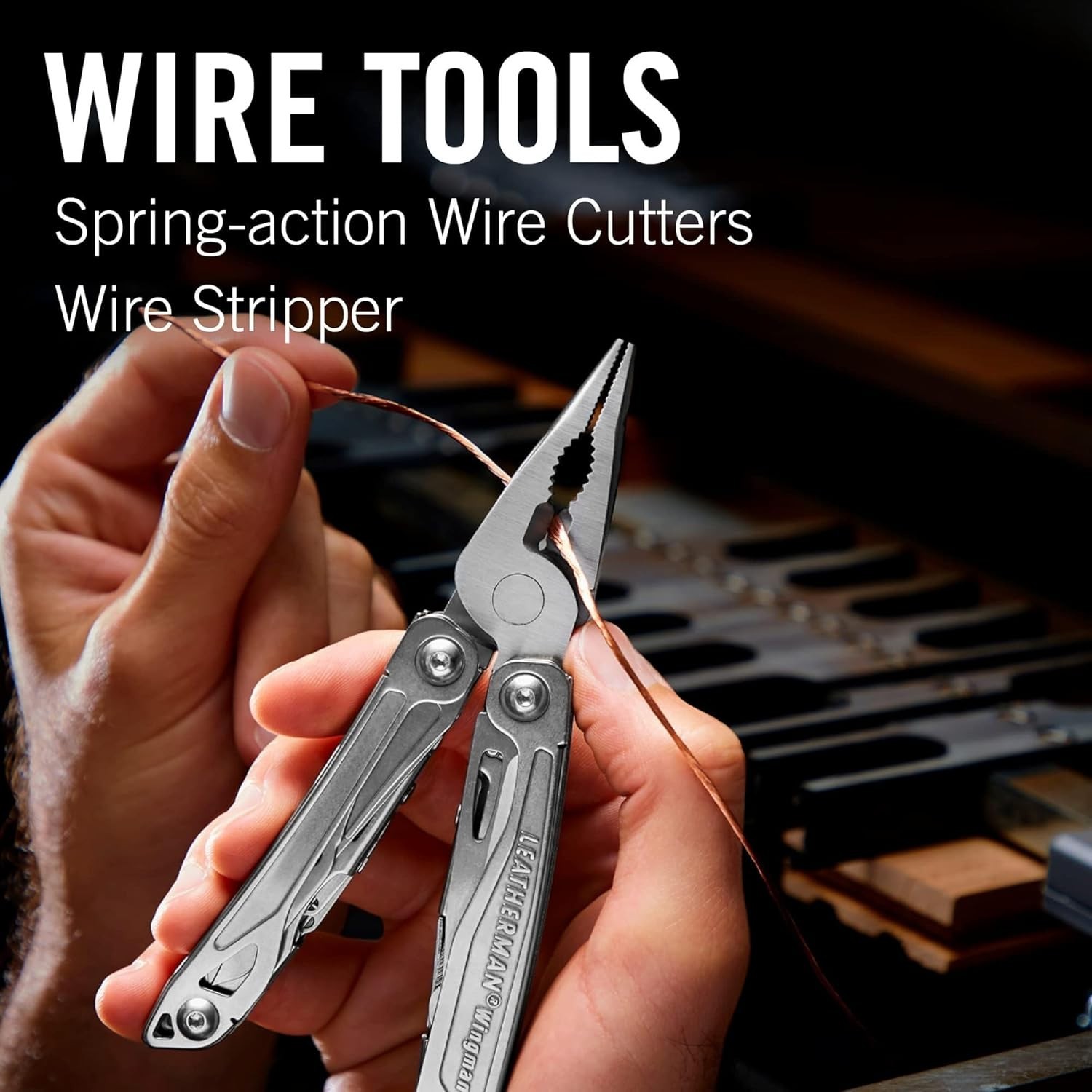 Wingman Multitool with Spring-Action Pliers and Scissors, Stainless Steel