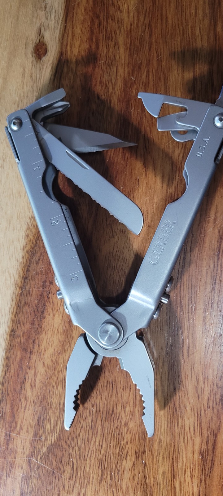 Gerber 55800 Multi-Plier Stainless Finish-Bit Driver Bits-Cloth Sheath-box&paper