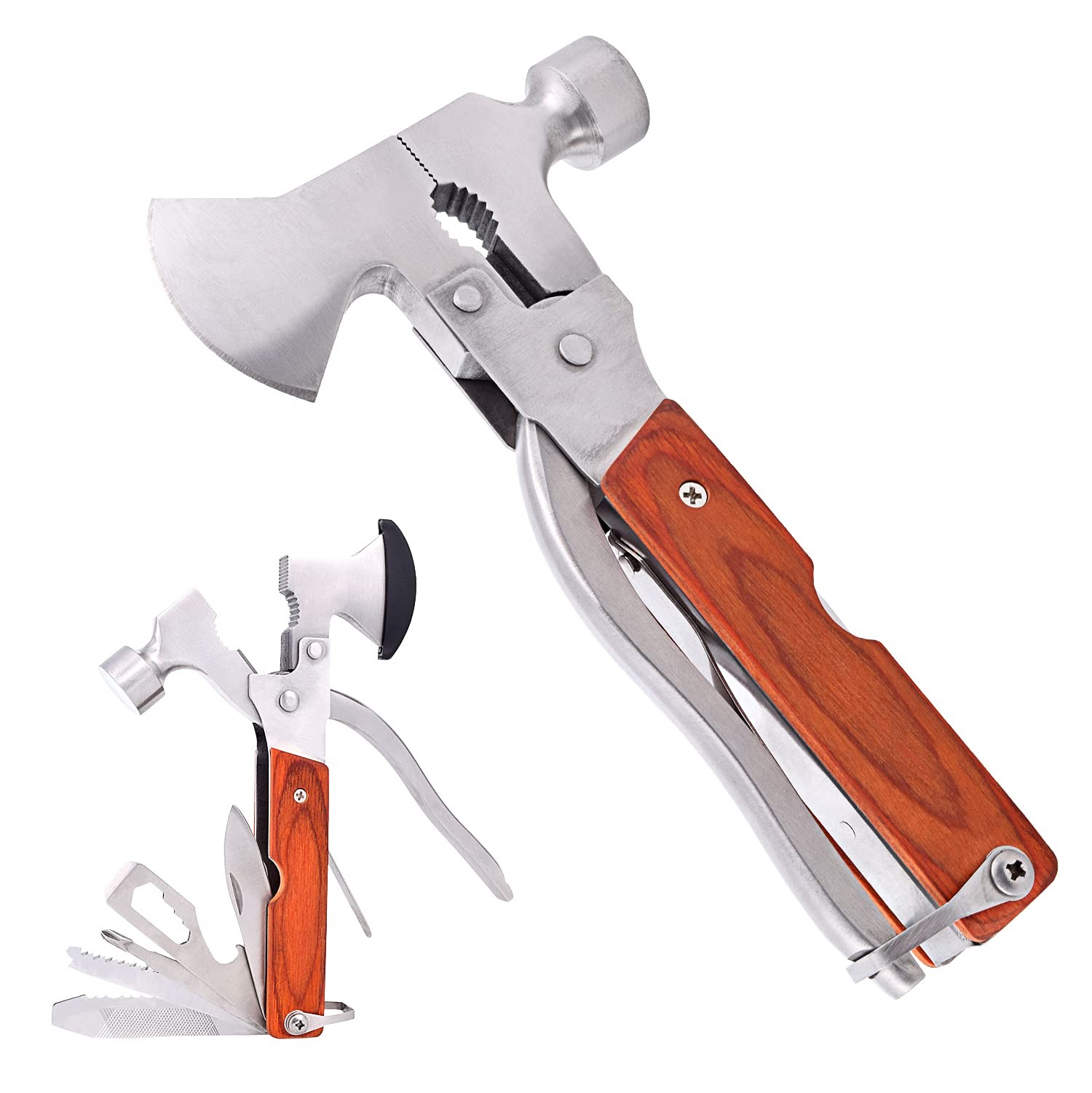Multitool Hammer Camping Gear Accessories Survival Kits 14 In 1 Multifunction To