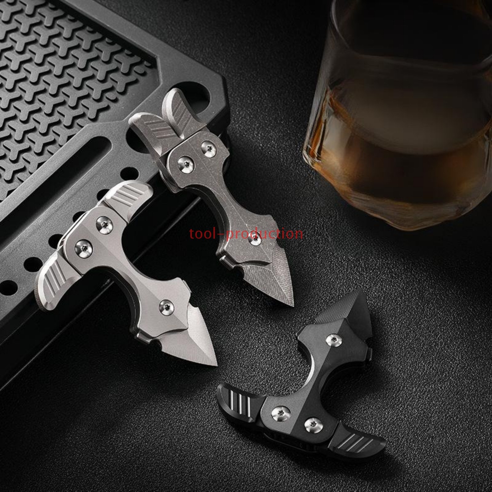 Titanium Alloy EDC Multi-Tool Pry Bar with Sheath Outdoor Camping Gear