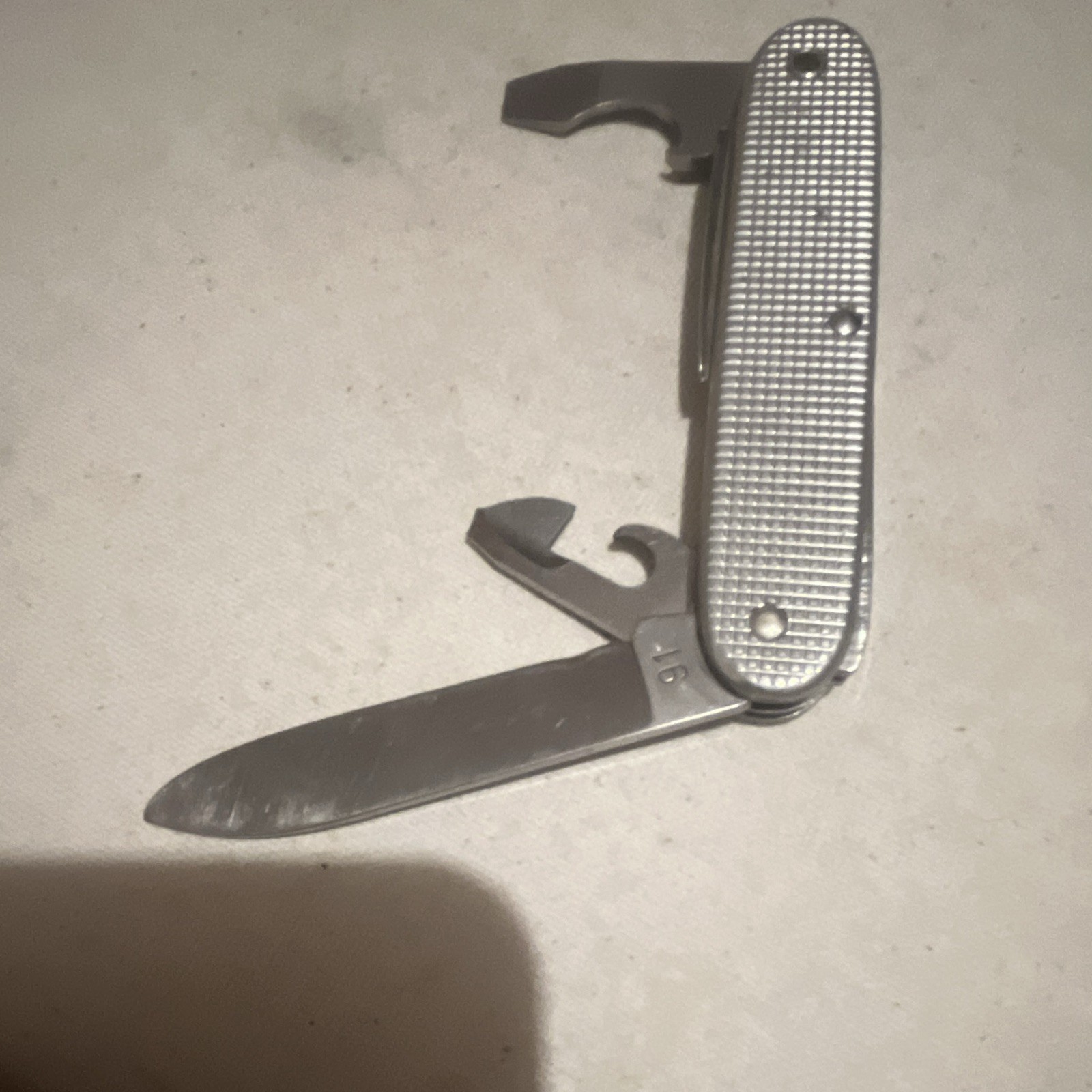 Victorinox Swiss Army Knife Silver Alox 4-Tool Multi-Tool Keyring 2.5in