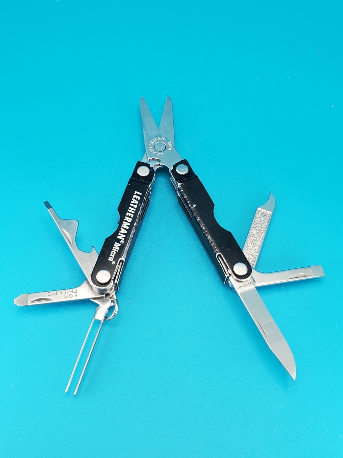 Leatherman Micra Multi-Tool, Knife, Scissors, Key Ring, Black!