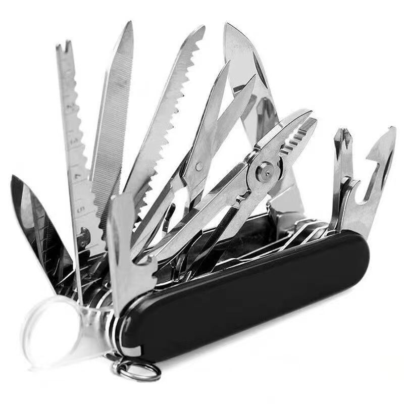 Swiss Fold Survive Multipurpose Outdoor Pocket Army EDC Gear Knife Tools 30 in 1