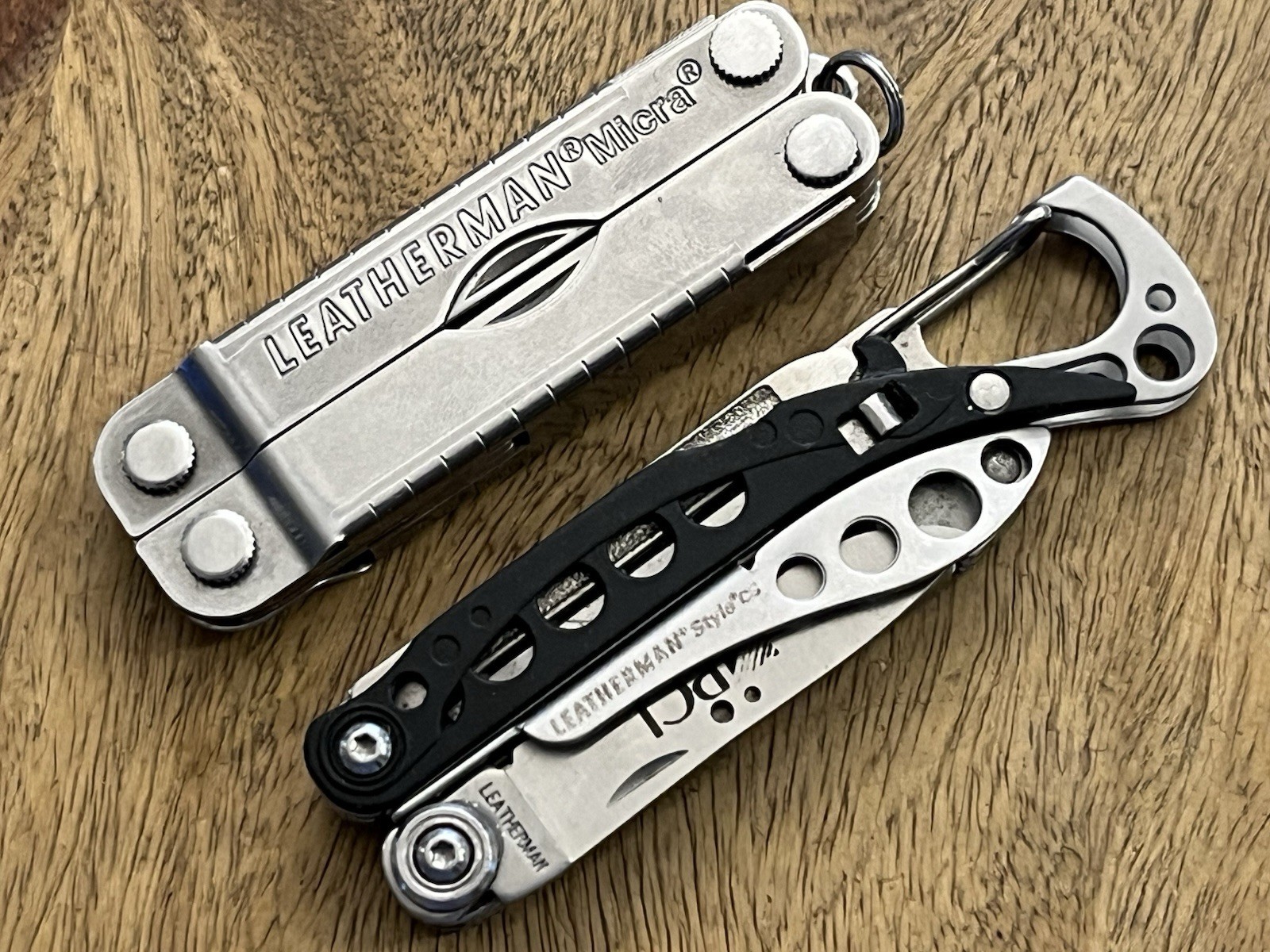 Retired Leatherman Style CS & MICRA Multi Tool Knife Excellent Cond. (Lot Of 2)