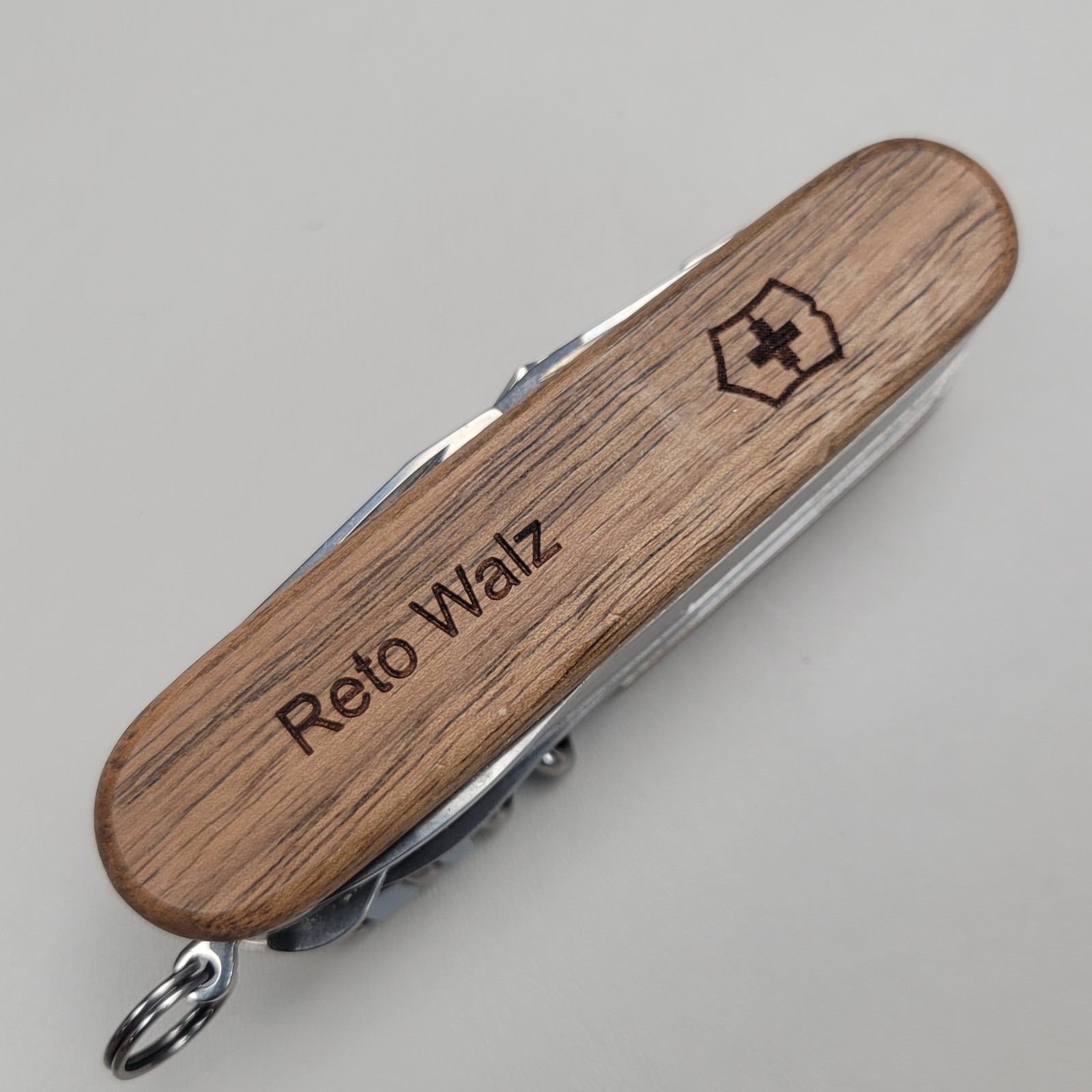 Victorinox SwissChamp Walnut Wood Swiss Army Multi-Tool Pocket Knife