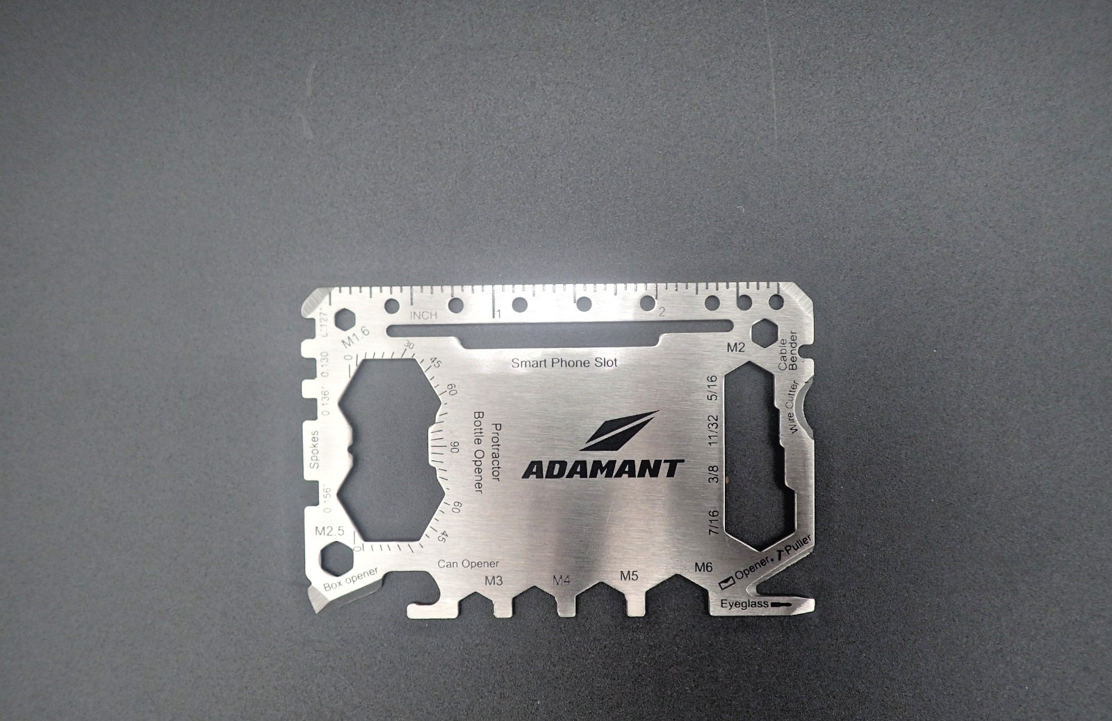 Adamant 25-in-1 SteelLite Compact Multi-Tool Card Wallet-Sized Survival Tool Sta