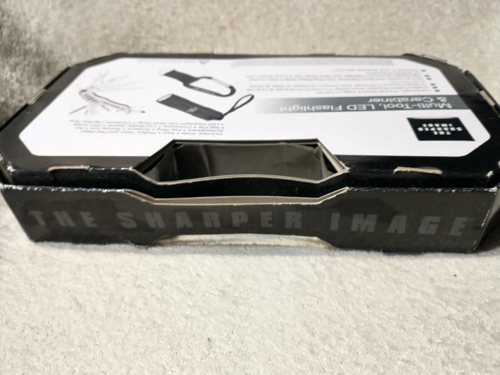 Sharper Image Multi Tool, LED Flashlight & Carabiner Gift Set Opened Package 47