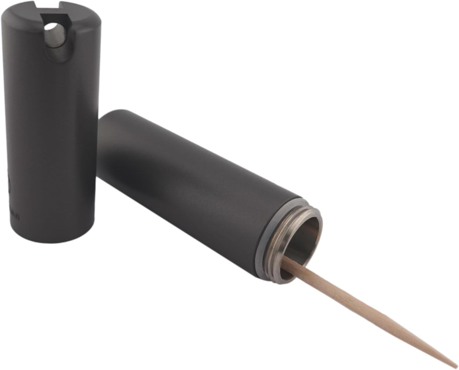 Titanium Toothpick Holder & EDC Capsule Airtight Waterproof O-Ring Seal Holds