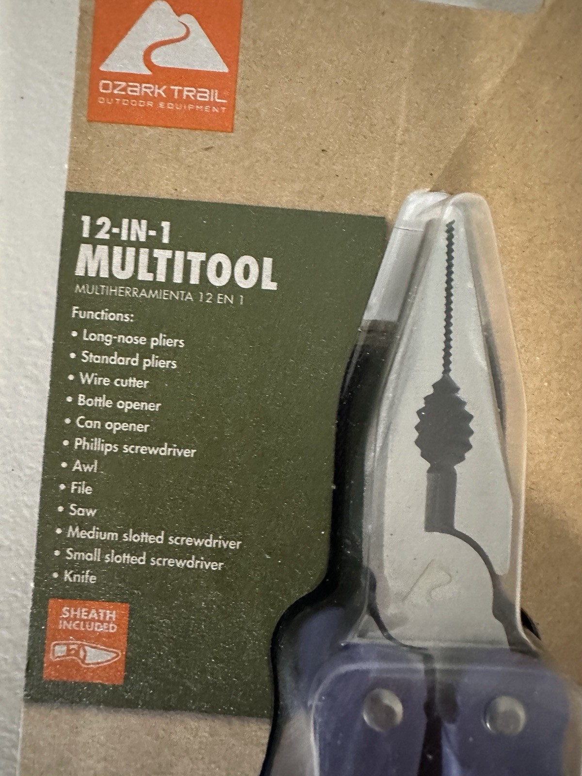 NEW Ozark Trail Outdoor Equipment 12-In-1 Multitool with Sheath Included
