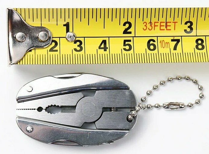 Portable Multi-Function Tool Key-Chain Plier Screwdriver Knife Nail File $15