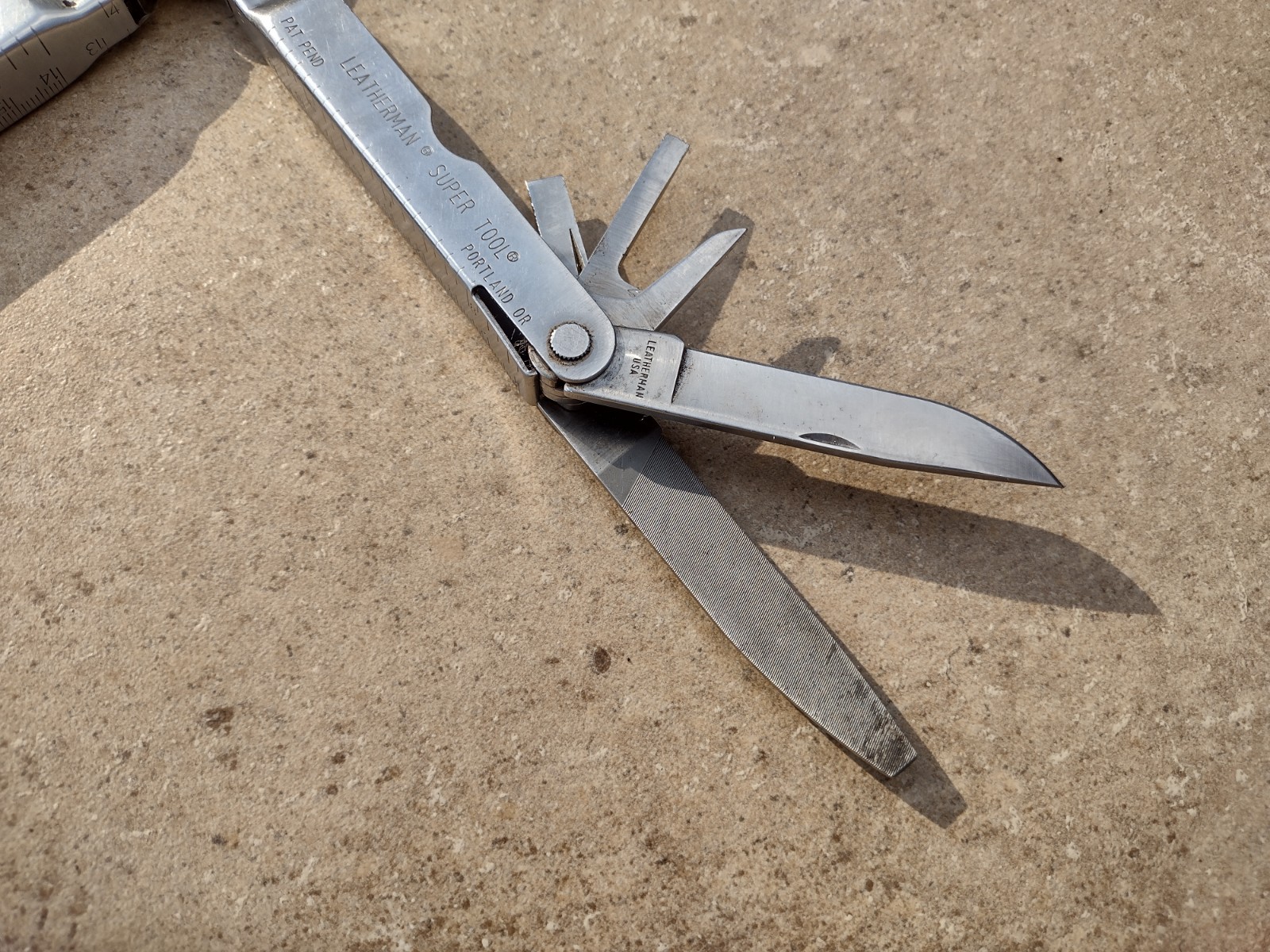 Vintage Leatherman Super Tool PAT PEND Portland OR USA Used/Good No Sheath