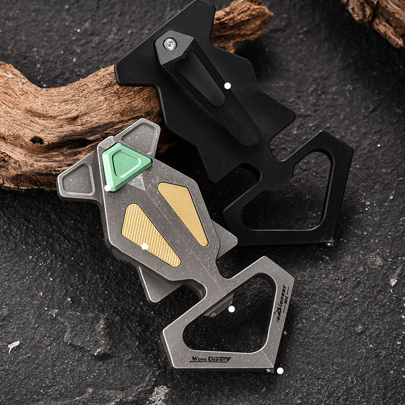 Titanium Alloy Pioneer EDC Personalized Titanium Metal Multifunctional Tool Gift