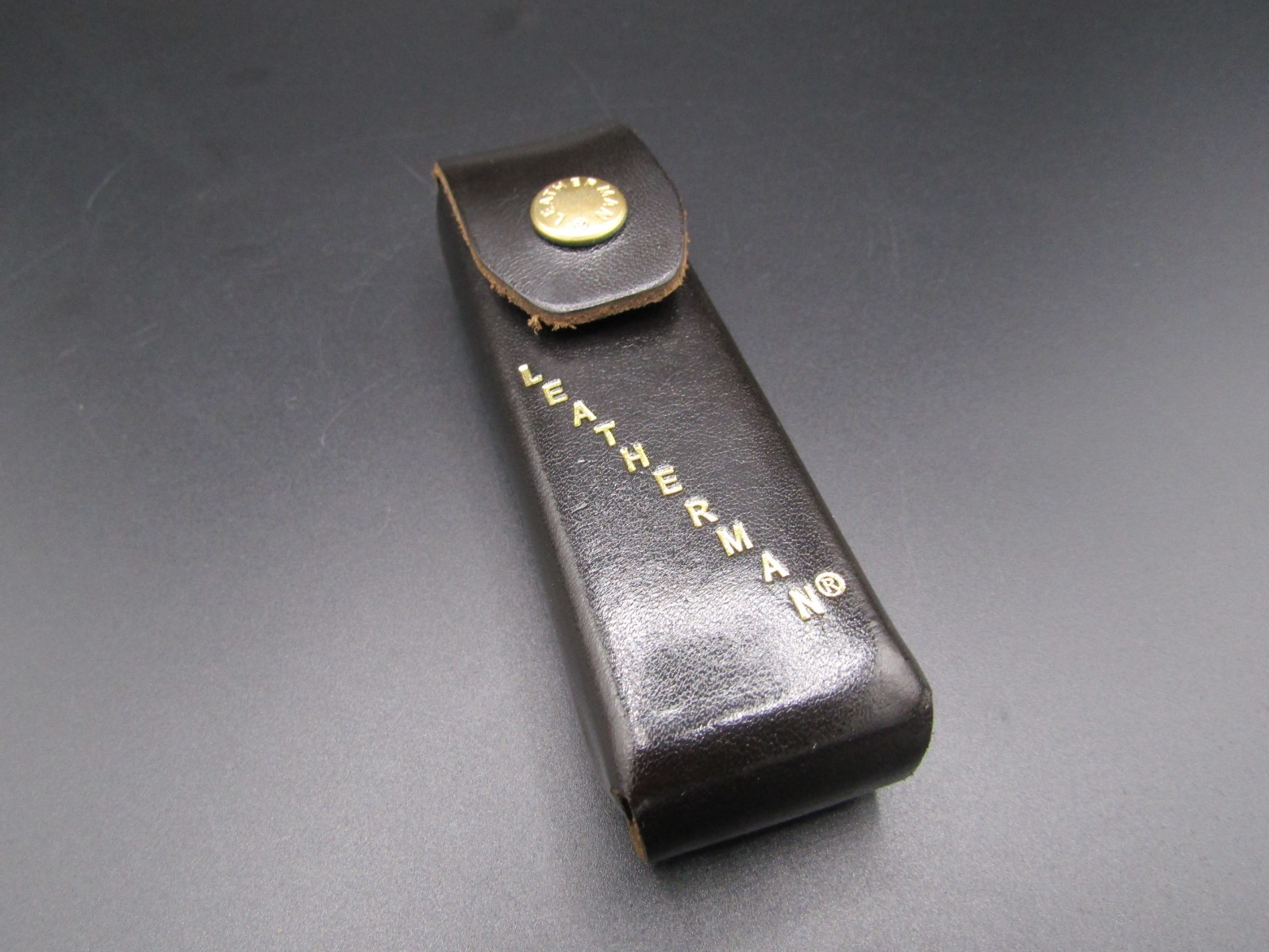Vintage New Old Stock NOS Genuine Leatherman Multi-Tool Black Pouch Sheath 4 1/4
