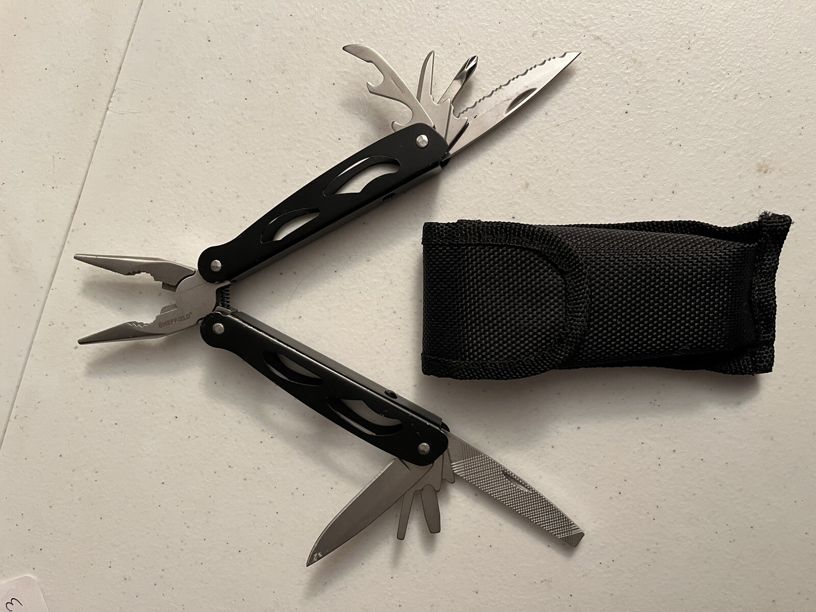 Sheffield Multi Tool 8 Tools and Pliers With Case