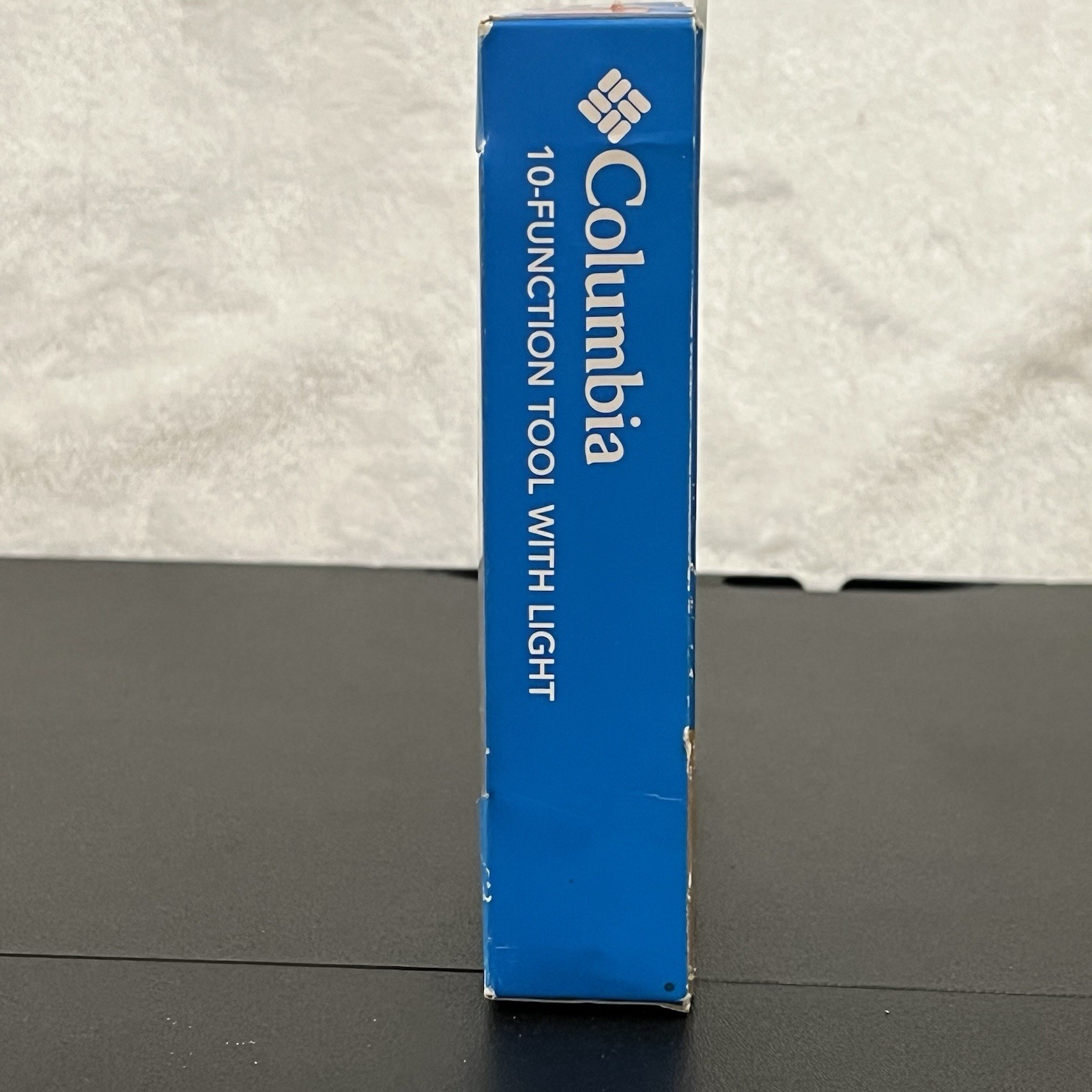 COLUMBIA 10 Function RED Pocket Tool Knife Scissors Strap w/ Light NEW Sealed