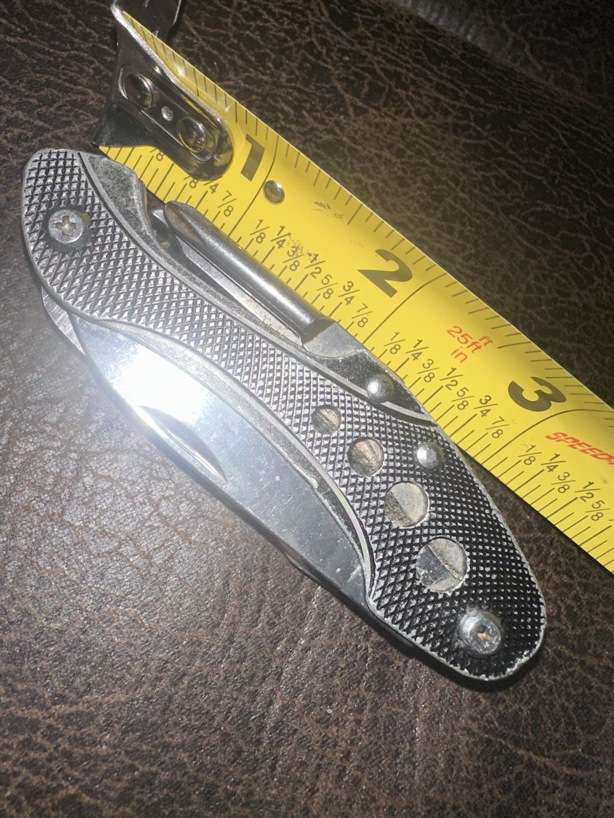 Stainless Steel Multi-Tool Pocket Knife, Saw, Scissors + More Set Silver Black