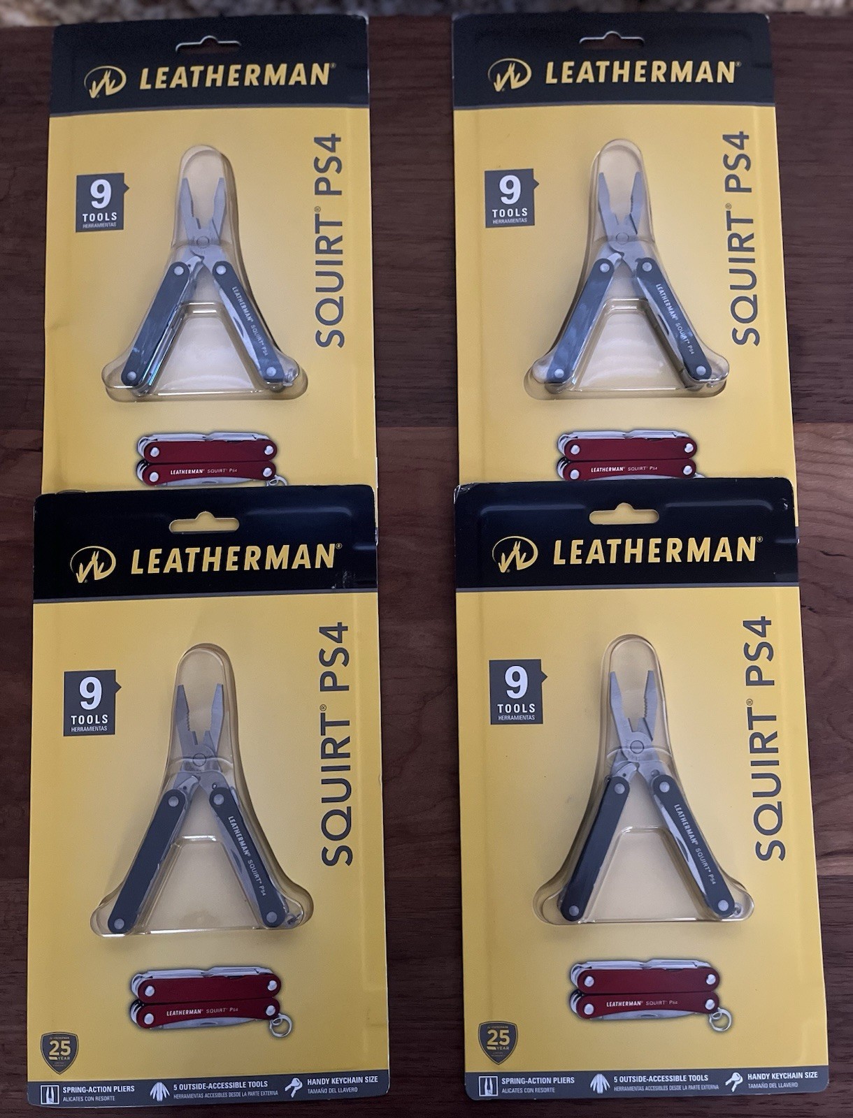 Leatherman Squirt Ps4 Black New In Package Retired Model Rare Lot of 4 Black