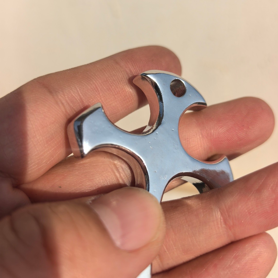 Brass Solid Cross Pendant EDC Tool – Electroplated surface – can be polished