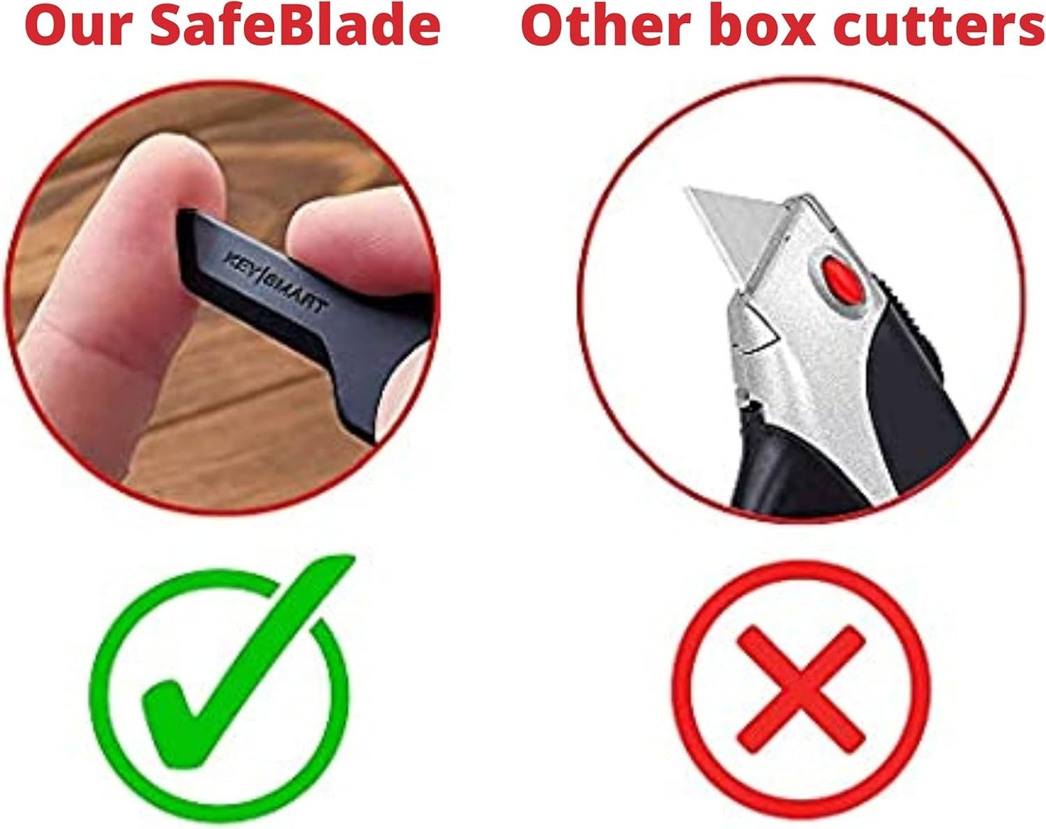 Keysmart Safe Box Opener – Key-Shaped Safe Package Opener for Everyday Carry, wi