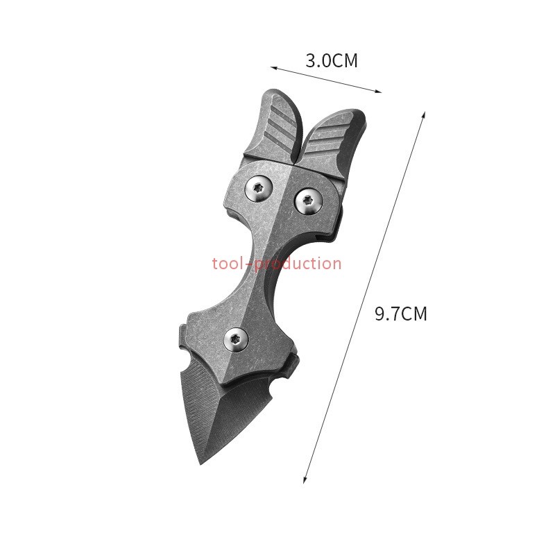 Titanium Alloy EDC Multi-Tool Pry Bar with Sheath Outdoor Camping Gear