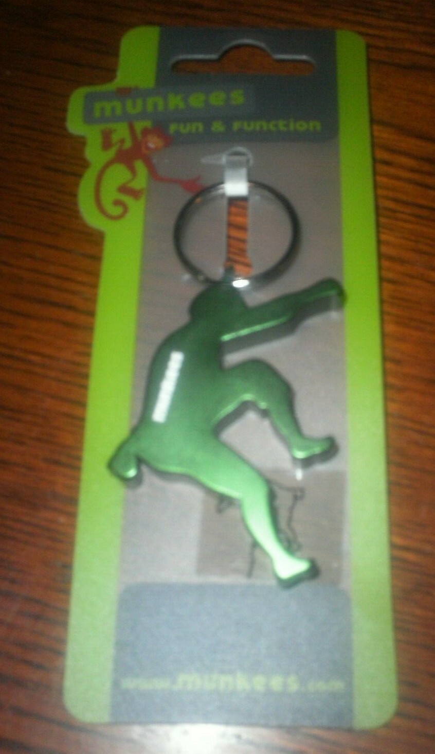 Munkees Carabiner Key Chain Function Camping Bottle Opener Free Climber Fun Run