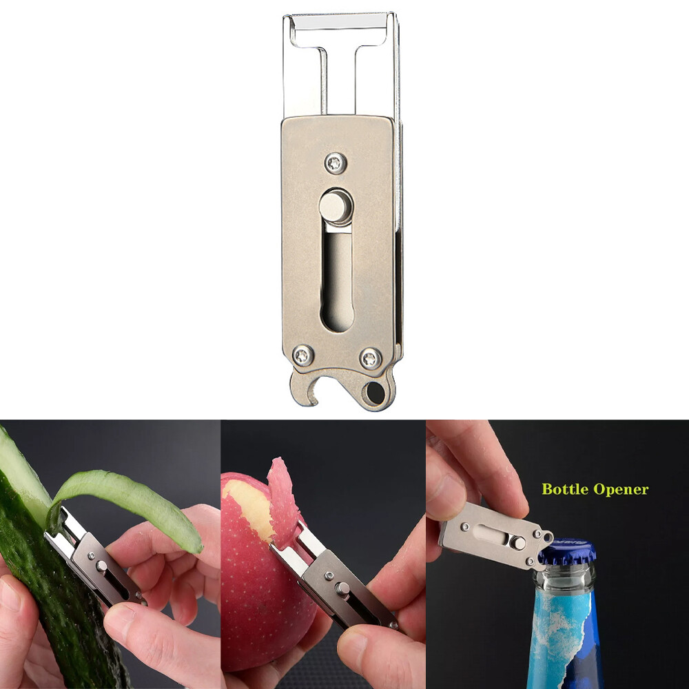Titanium Alloy Multi Tools Bottle Opener Screwdriver EDC Outdoor Gadget Pocket