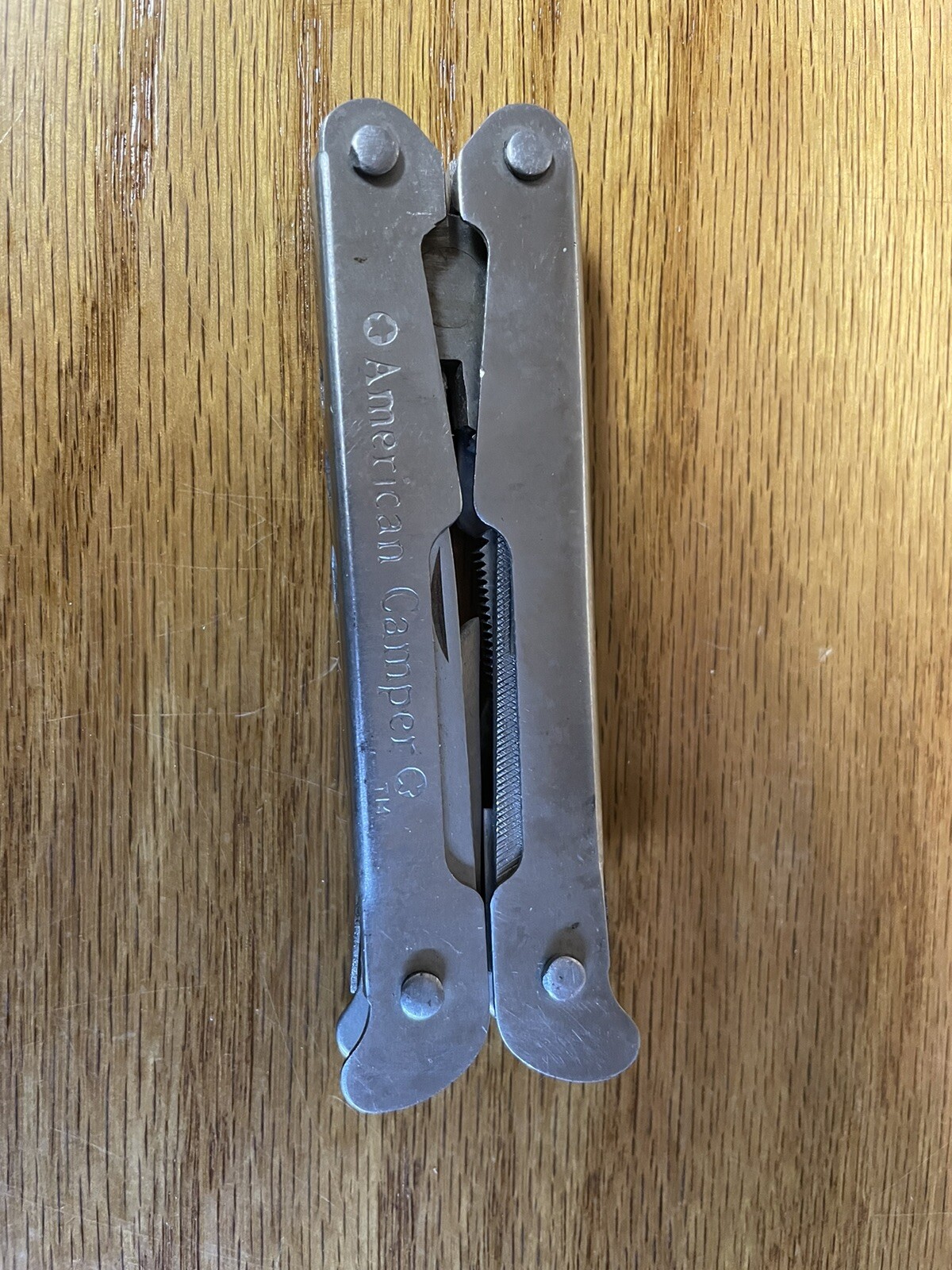 AMERICAN CAMPER BRAND STAINLESS STEEL MULTI TOOL PLIERS KNIFE SCREW DRIVER COMBO