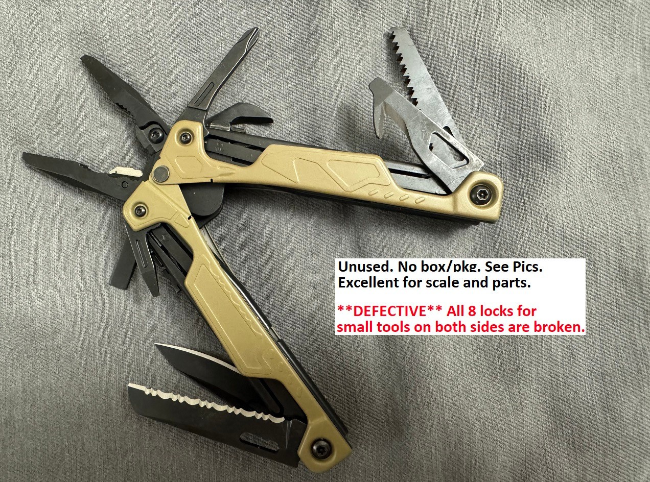 UNUSED Parts DEFECTIVE Locks Leatherman OHT Coyote Tan Discontinued *READ*