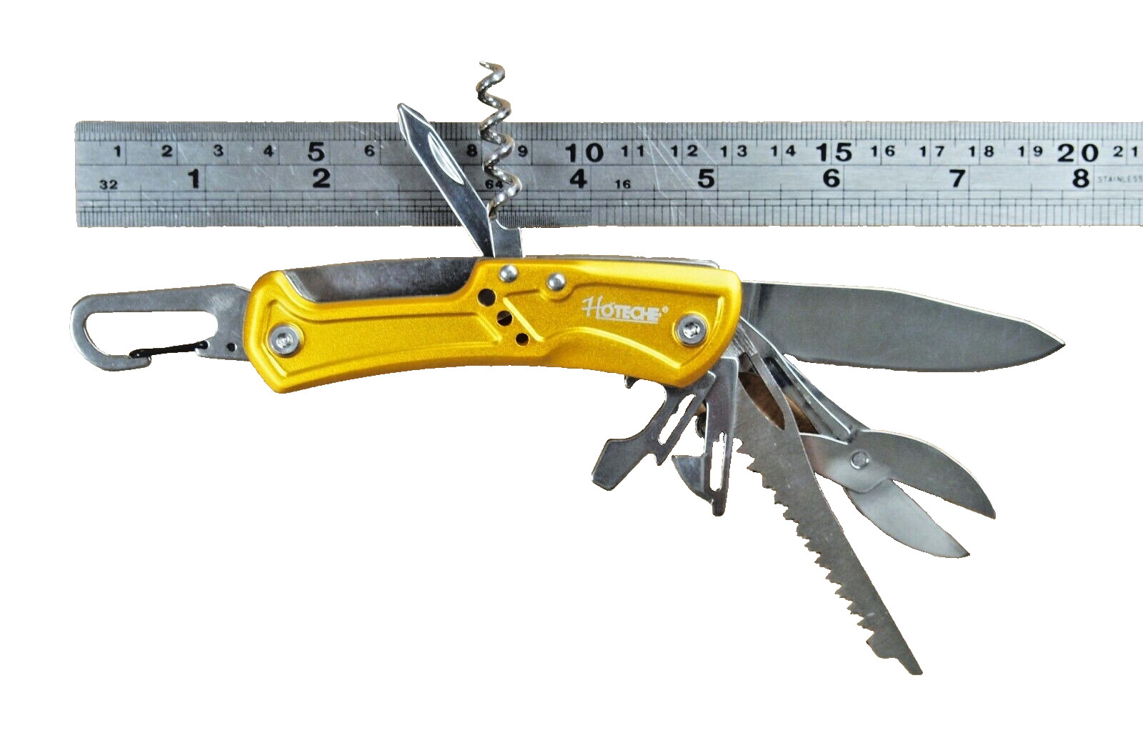 Lot of (12) 9 in 1 Pocket Knife Multi Tool Folding Stainless Steel Display Box