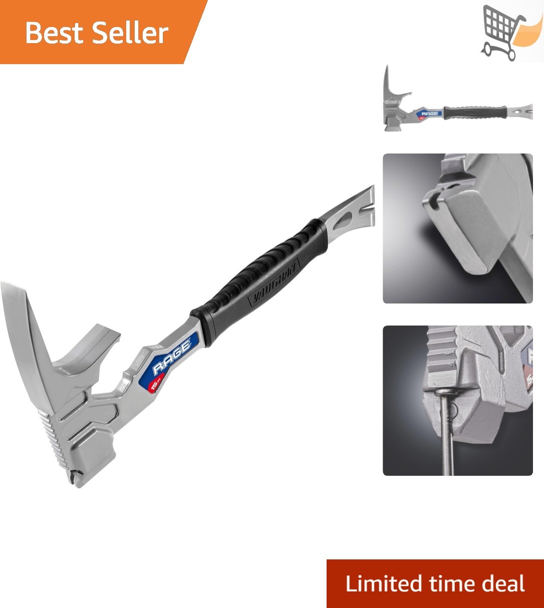 Multi-Function Demolition Tool Carbon Steel 15 Inch Heavy Duty Construction
