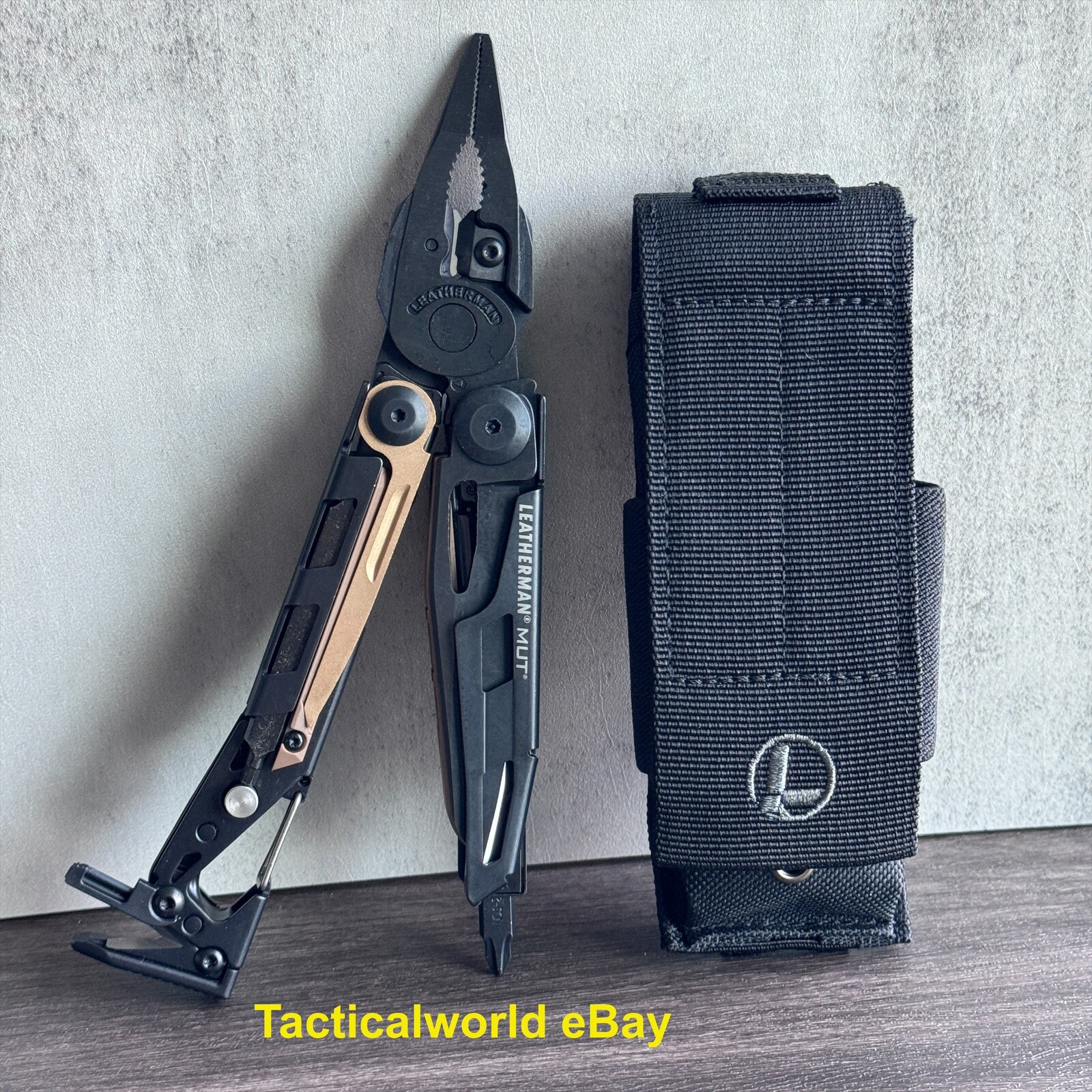 Leatherman MUT Black multi tool w/brown inserts Discontinued variant