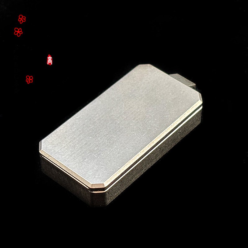 Titanium Alloy EDC Dog Tag Necklace Storage Box Mechanical Slider Fidget Toy